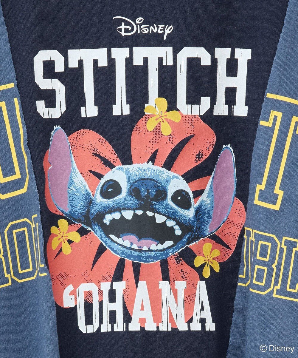 Green Parks スティッチ／リメイク風ドッキングＴシャツ 