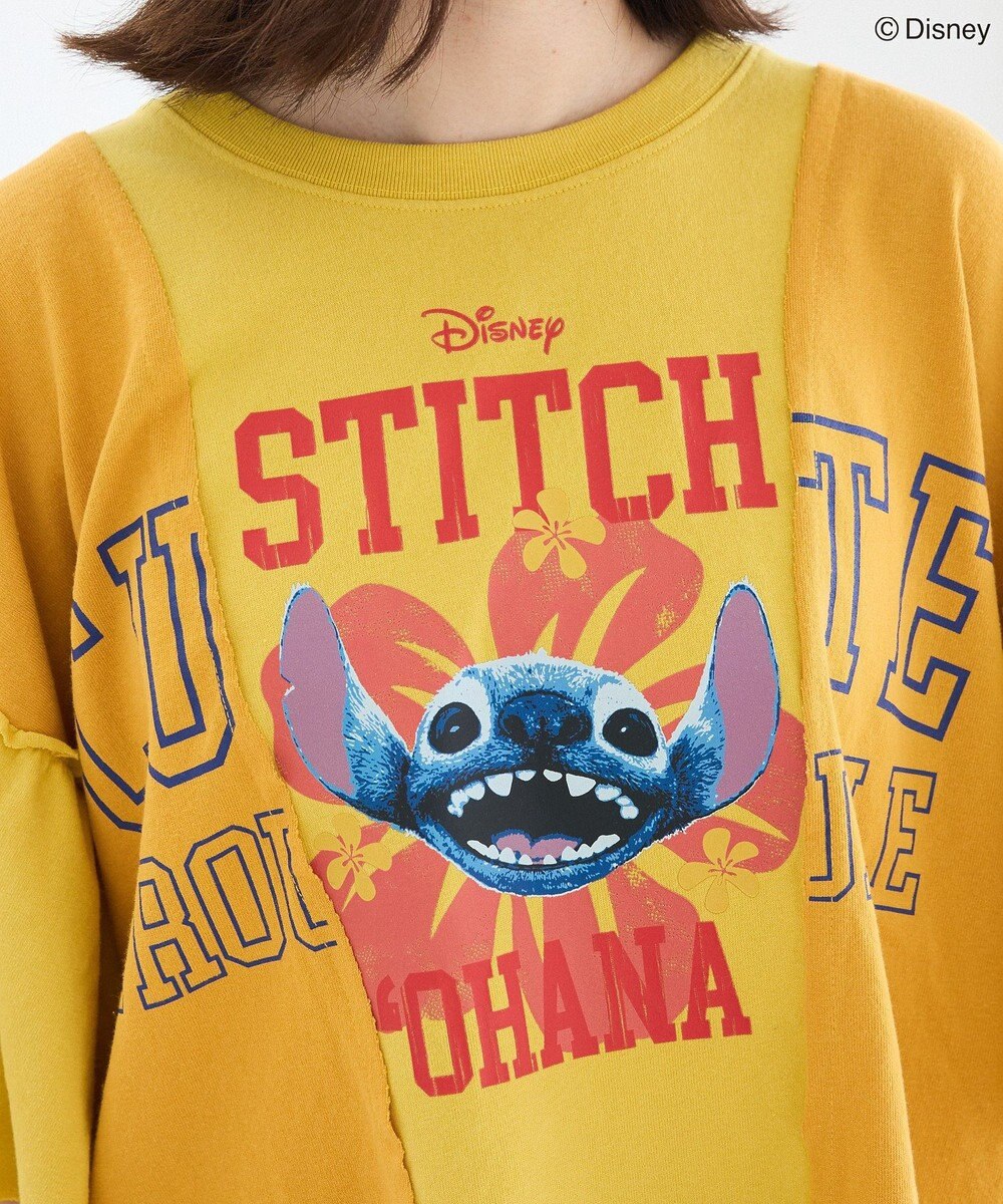 Green Parks スティッチ／リメイク風ドッキングＴシャツ 