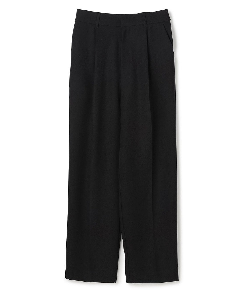 UNFILO 【ウエストゴム/セレモニー】ドライダブルクロス タックテーパードパンツ 