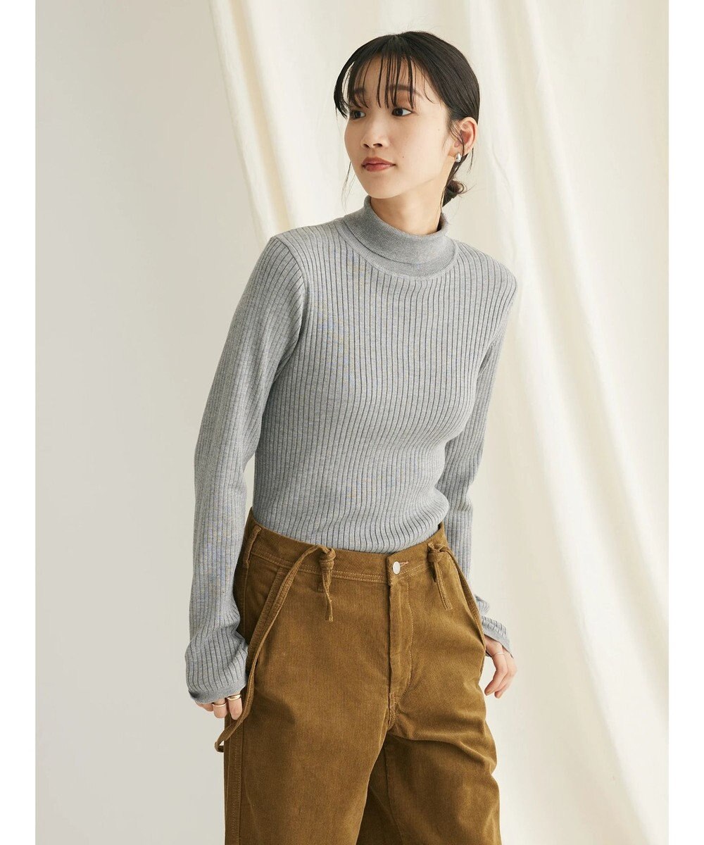 CRAFT STANDARD BOUTIQUE ウォッシャブルリブタートルニットプルオーバー 