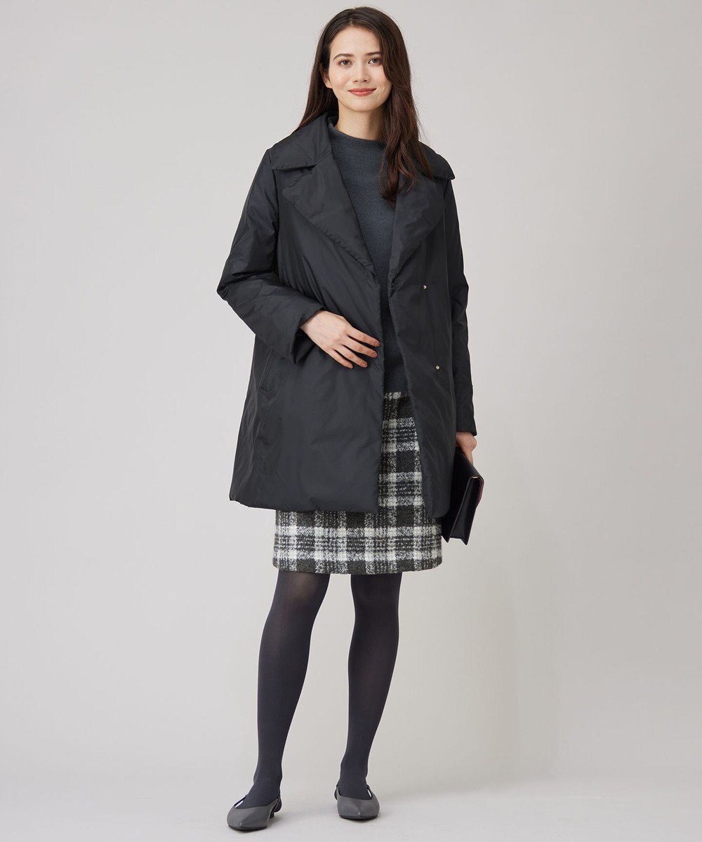 自由区 【セットアップ対応・洗える】ウールミラノボトルネック ニット 