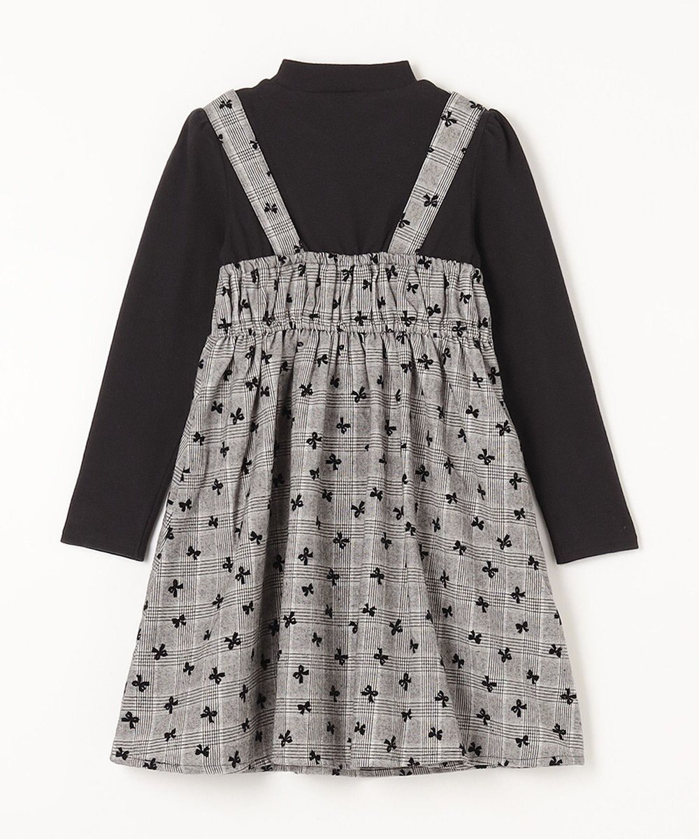 ANY KIDS チェック柄 ドッキング ワンピース 