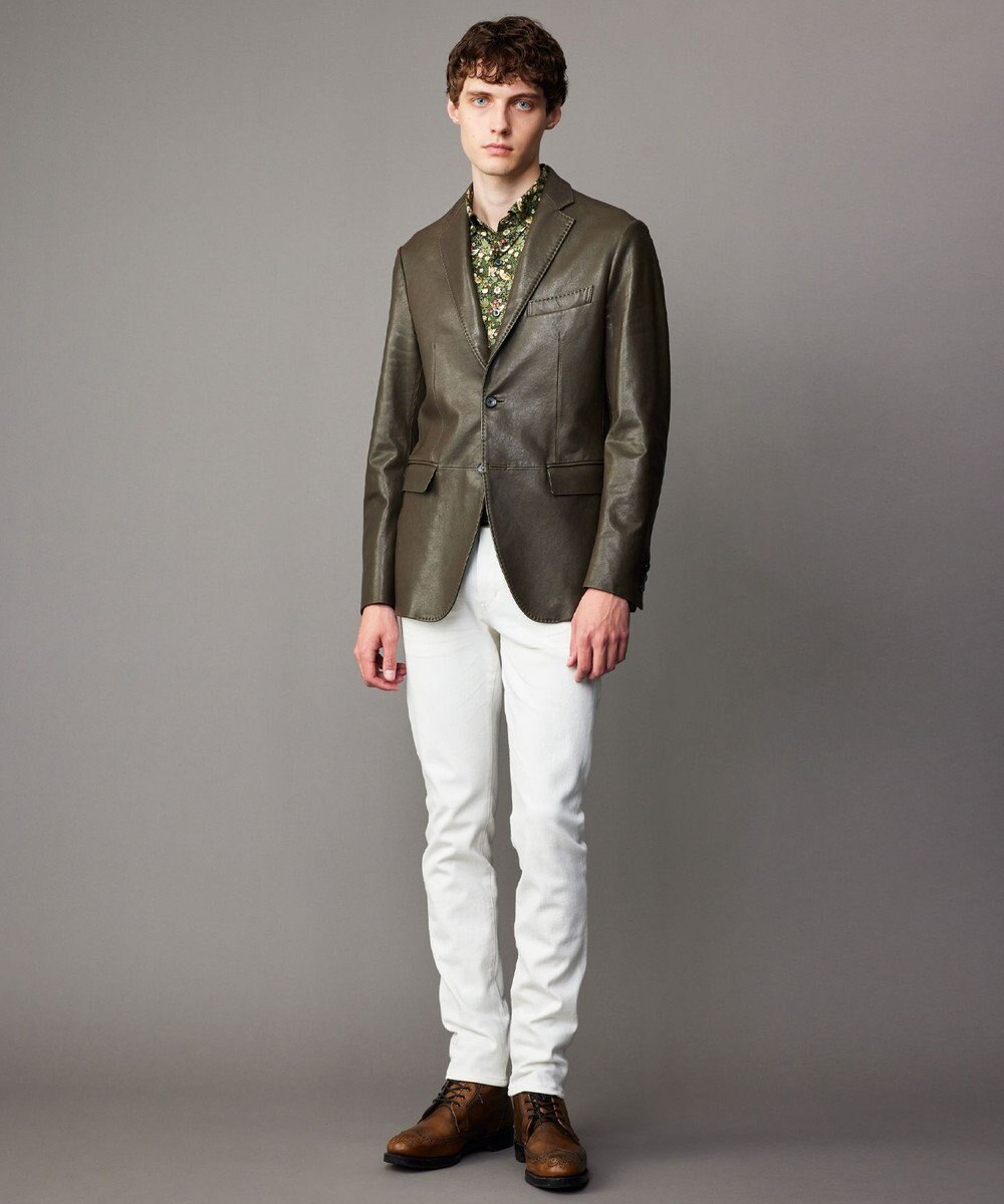 JOSEPH ABBOUD 【洗える】リバティプリント シャツ 