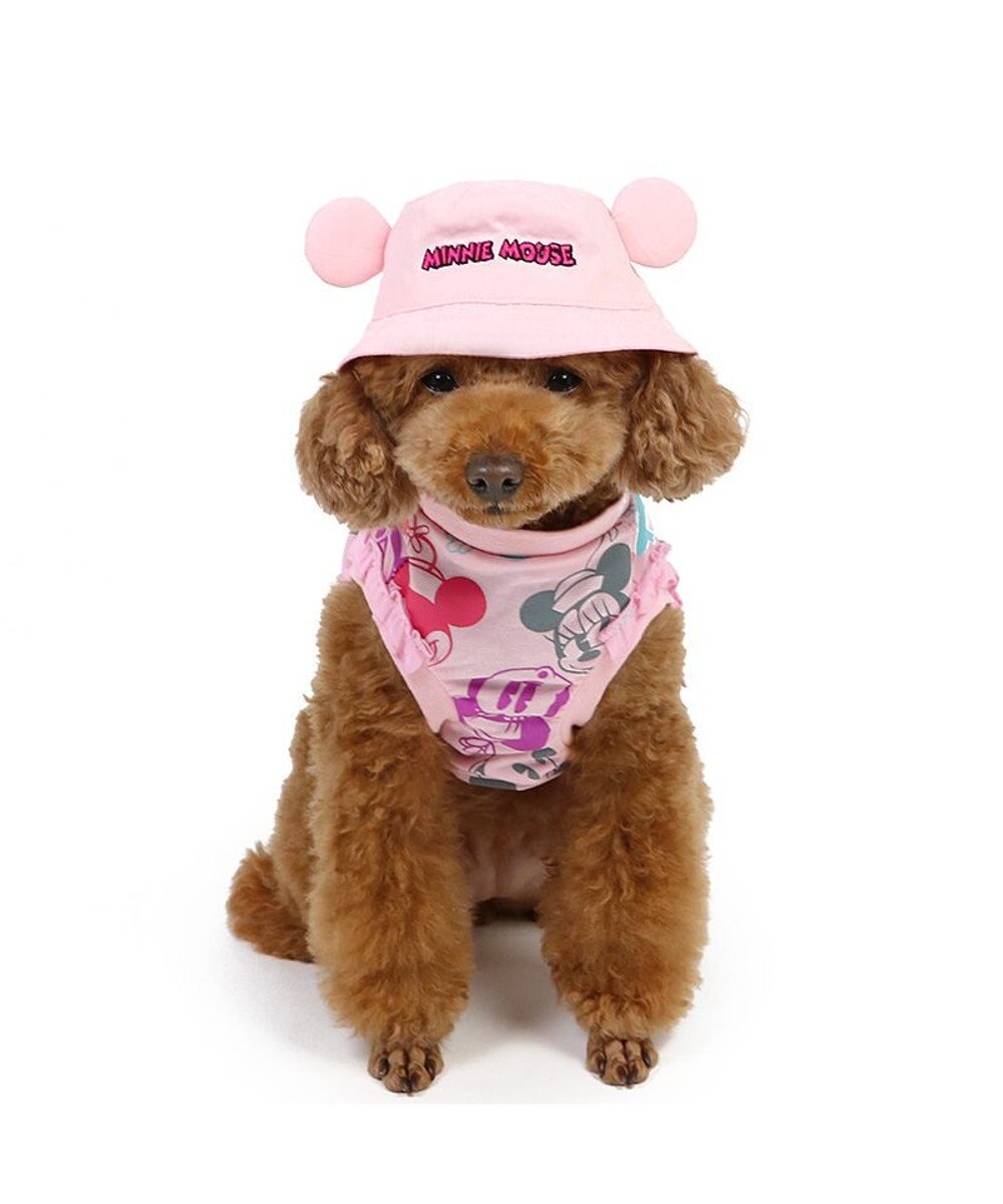 PET PARADISE ディズニー ミニーマウス バケットハット付き Tシャツ 小型犬 