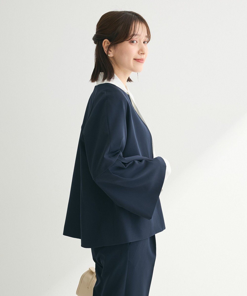 Green Parks ef-de タック袖ラグランジャケット 