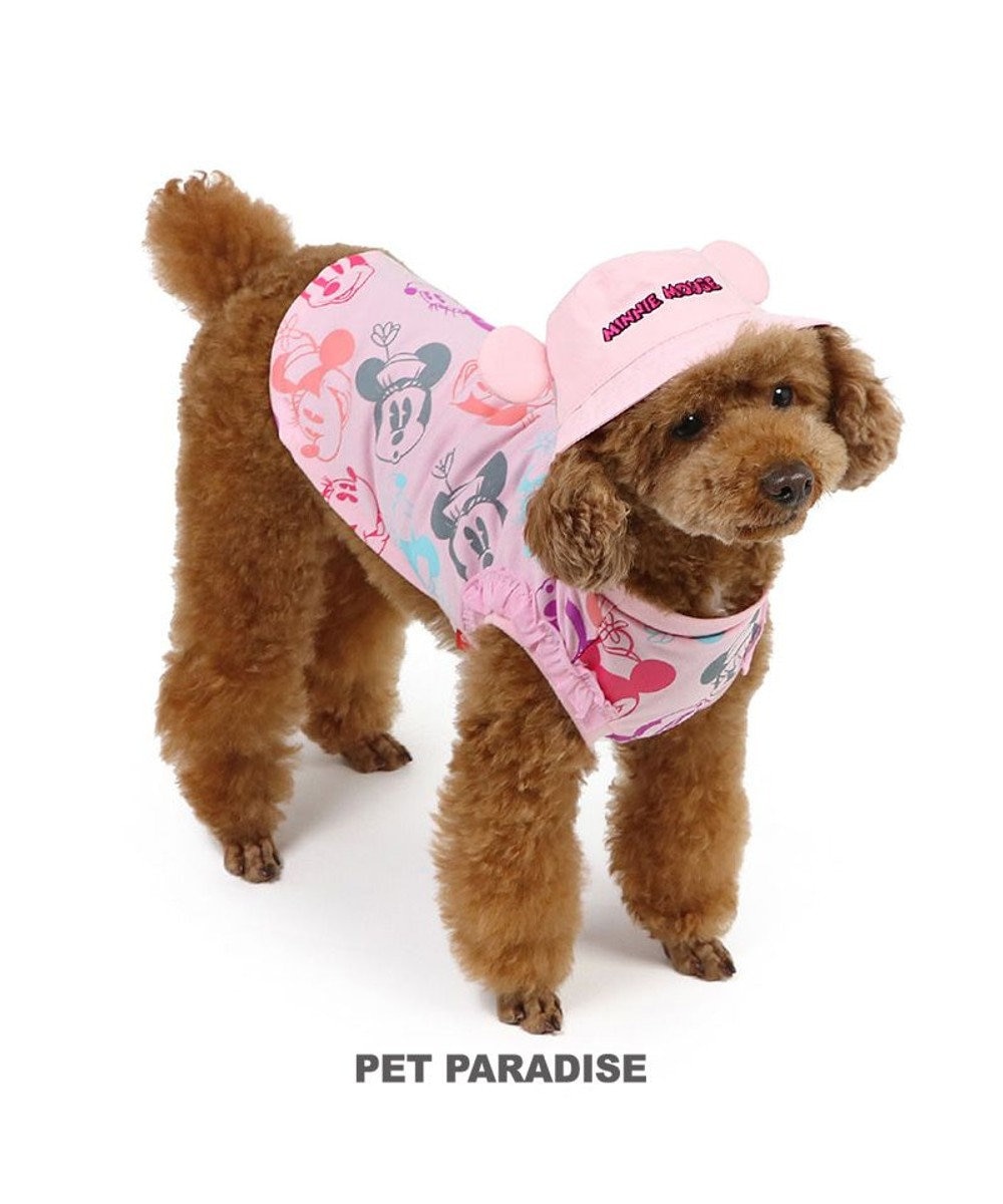 PET PARADISE ディズニー ミニーマウス バケットハット付き Tシャツ 小型犬 ピンク