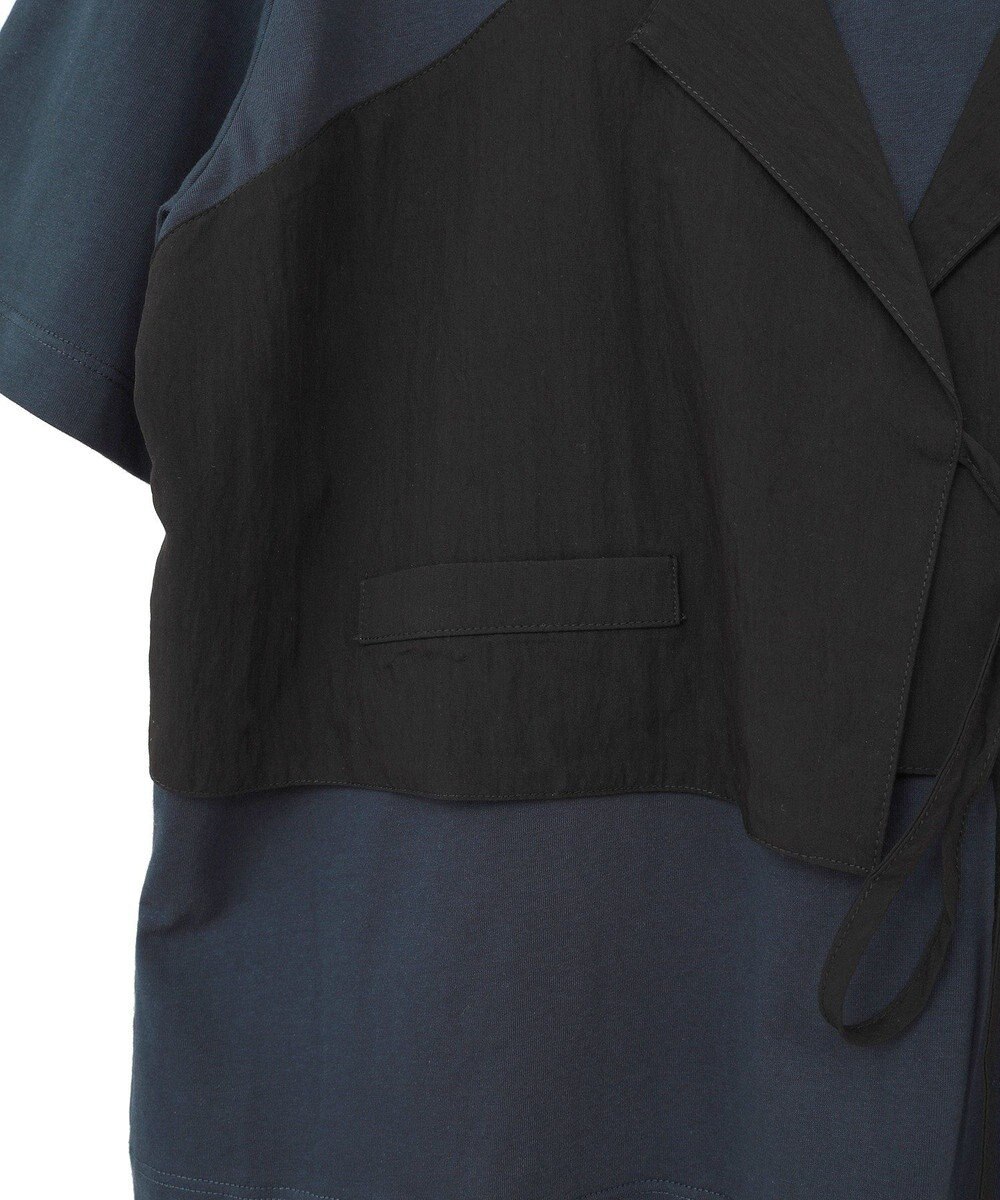 YECCA VECCA ビスチェレイヤード風デザインTee 