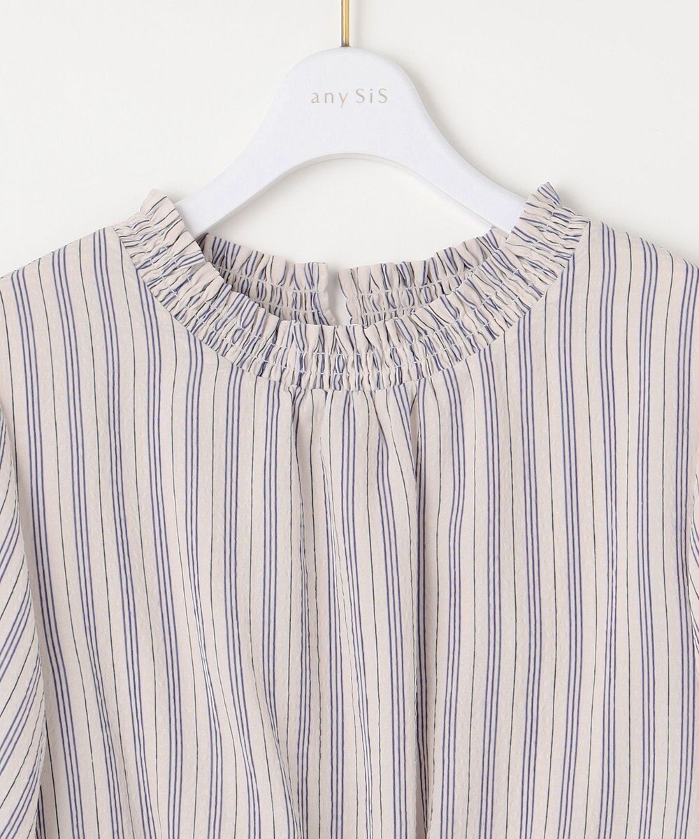 ANY SIS 【洗える】サッカーストライプ ワンピース 