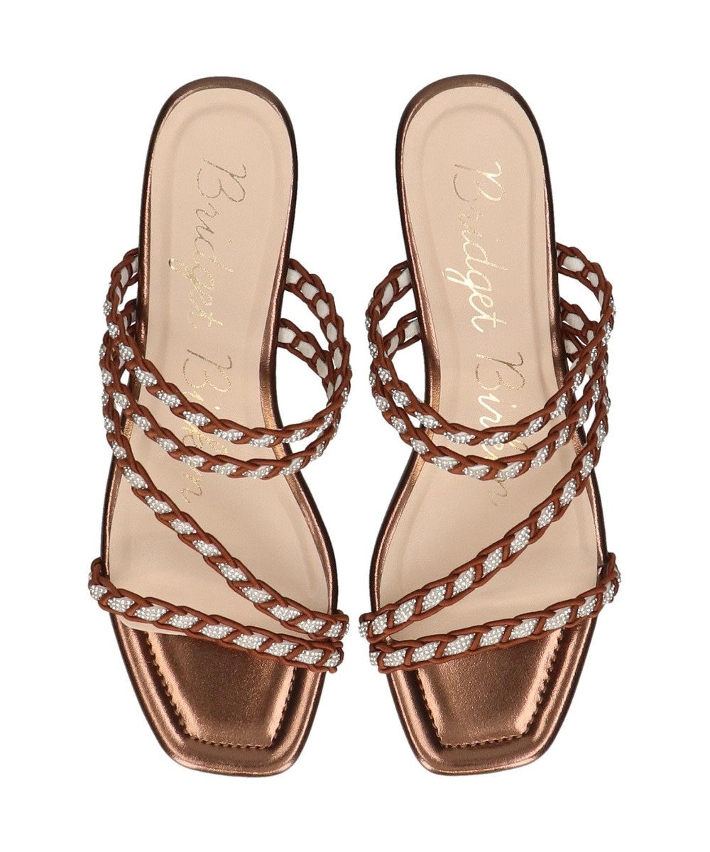 Bridget Birkin 【Bridget Birkin】キラキラ編み込みサンダル 