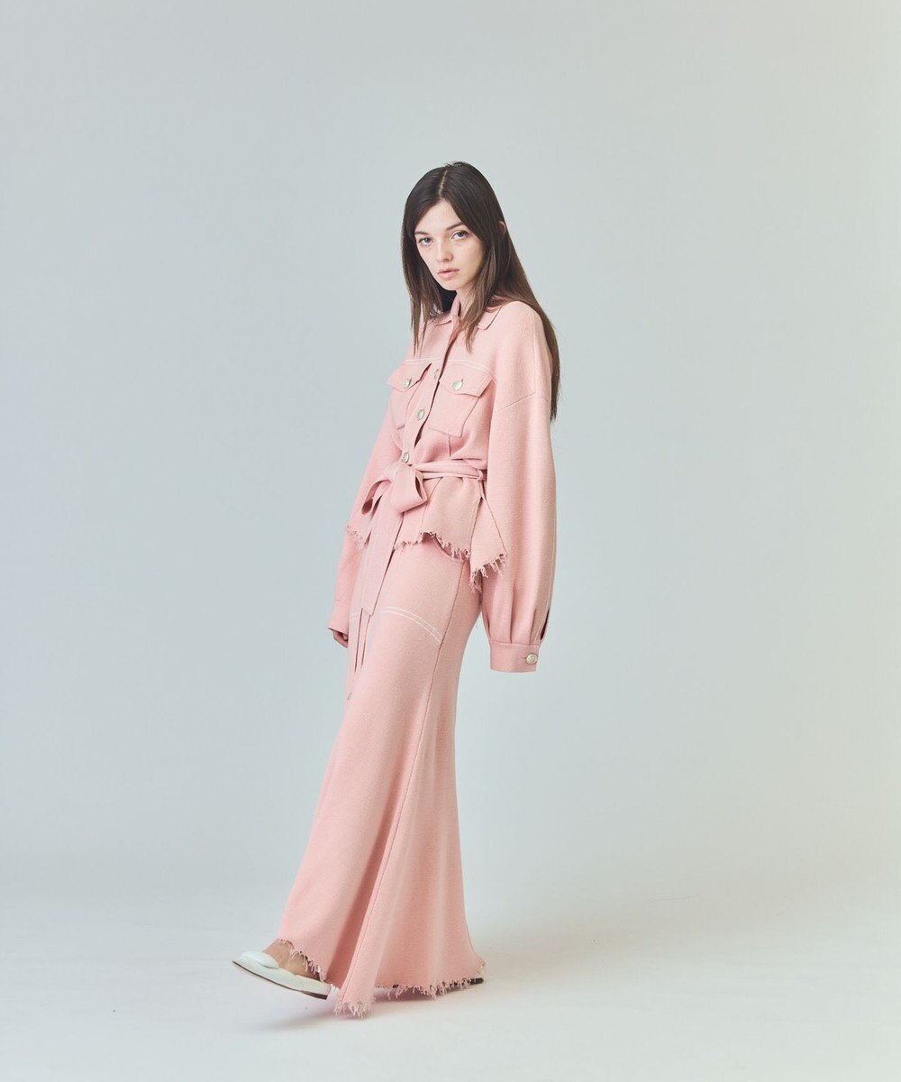 GRACE CONTINENTAL ミラノリブロングスカート 