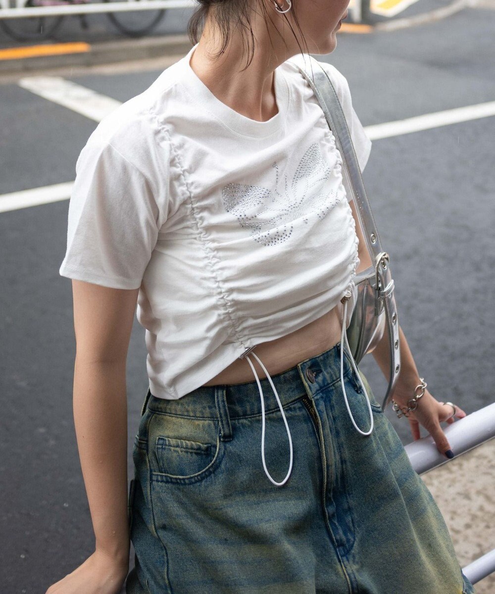 WEGO バタフライドロストラインストーンT 