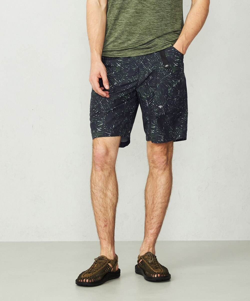 JOSEPH ABBOUD MOUNTAIN 【UNISEX】3Dエンボスリーフ ハーフパンツ 