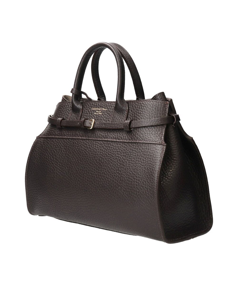 INTER-CHAUSSURES 【CHRISTIAN VILLA】レザーハンドバッグ 