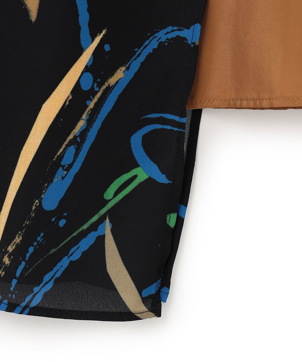 ICB 【Saki Tanakaさんコラボ】コラボプリント ノースリーブブラウス 