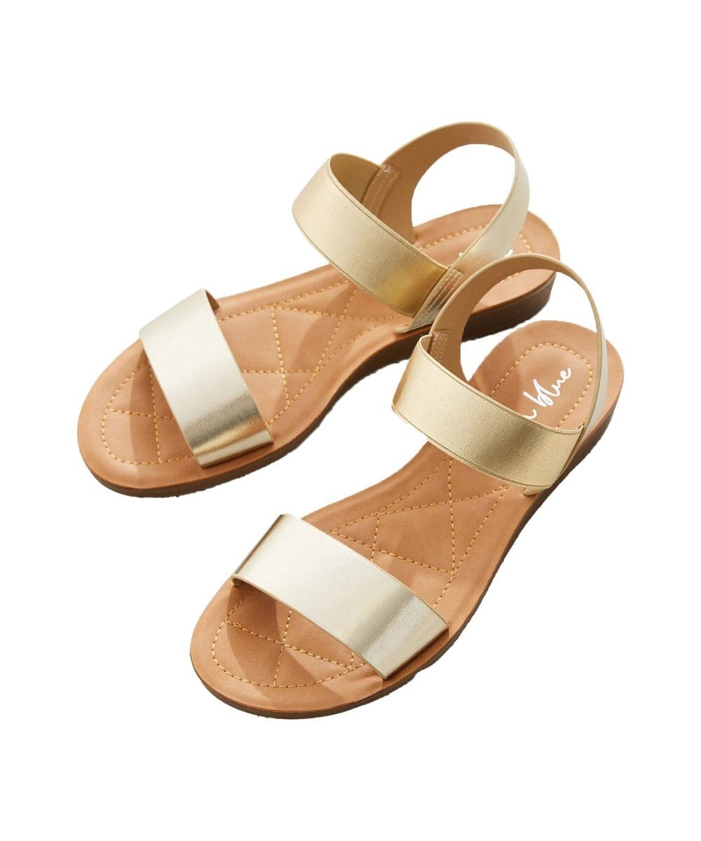 Green Parks ・ｒｉｃｈ　ｂｌｕｅ　ゴムストラップサンダル 