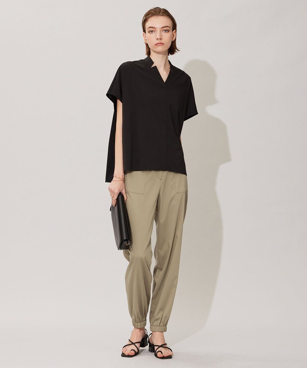 ICB 【洗える】 キュプラナイロンストレッチ ジョグパンツ 