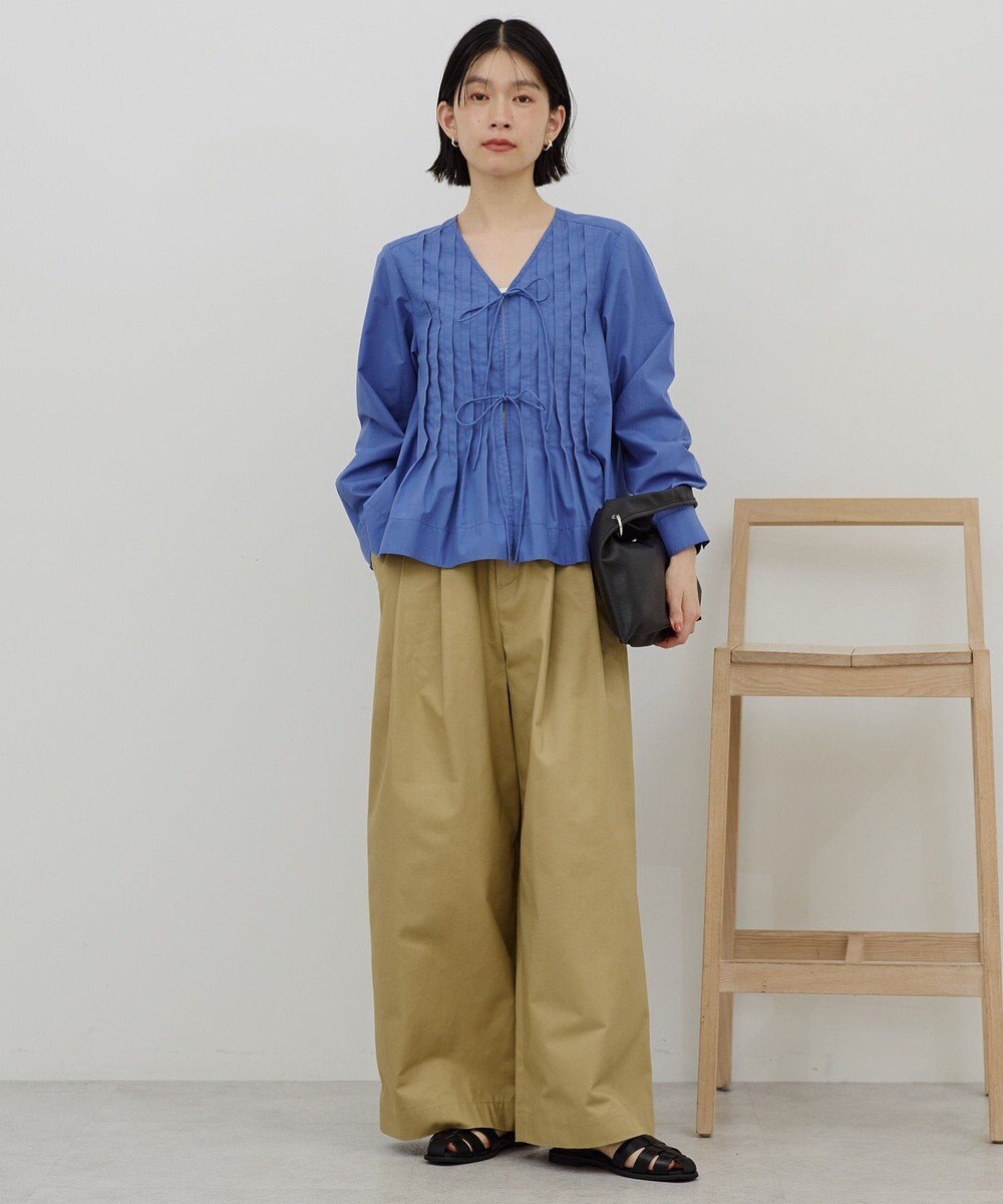 AMERICAN HOLIC 【イージーケア】ピンタックブラウス 