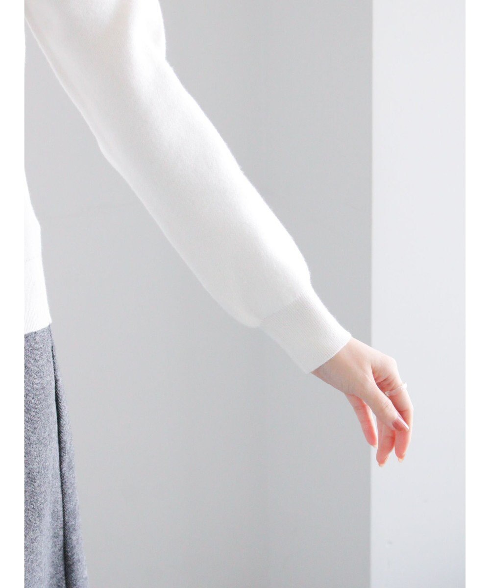 Te chichi パール&ウレタン刺繍ロゴニット 