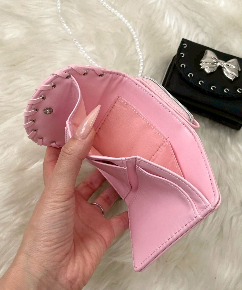WEGO メタルリボンハトメウォレット 
