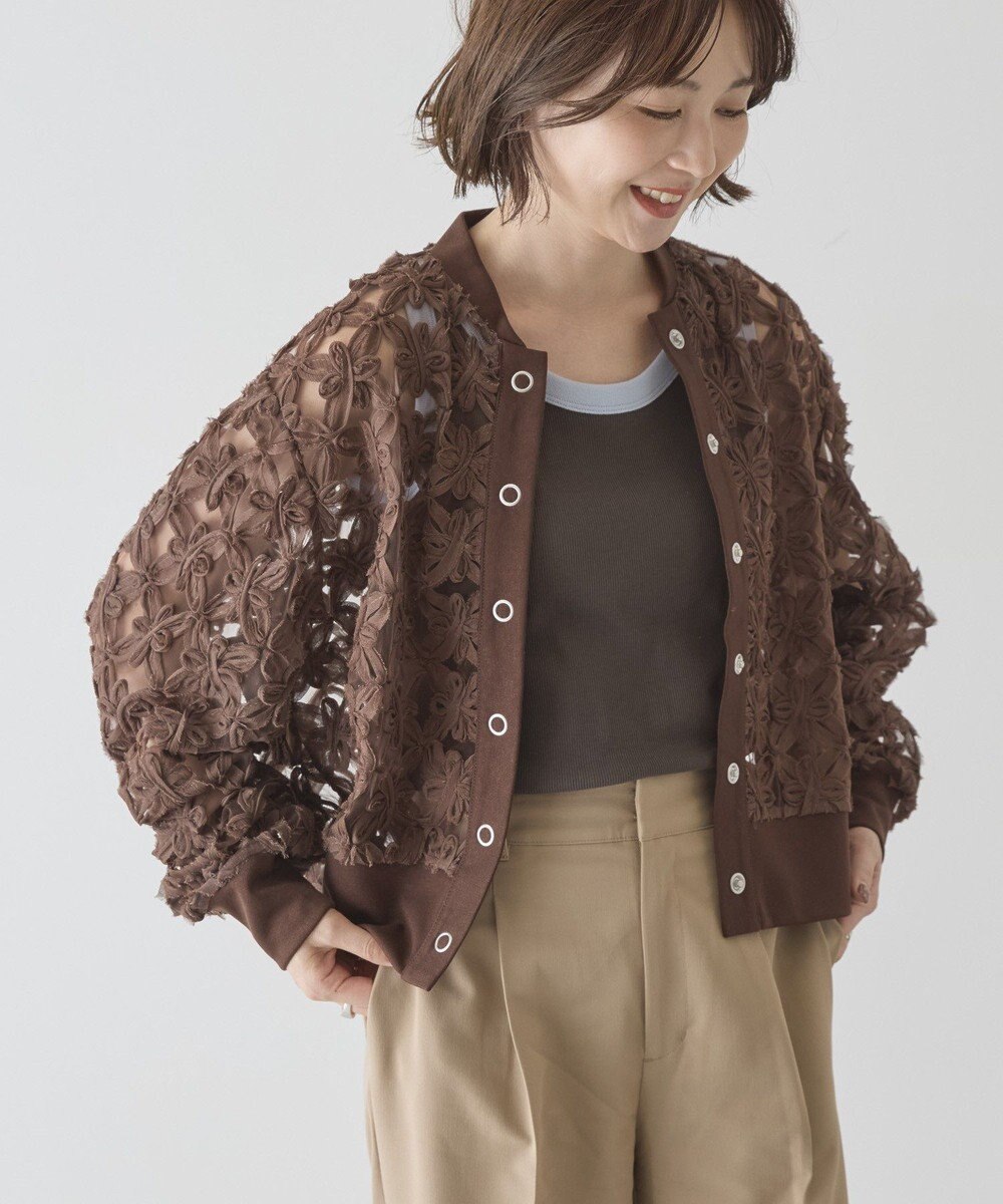 AMERICAN HOLIC アートレースカーディガン 