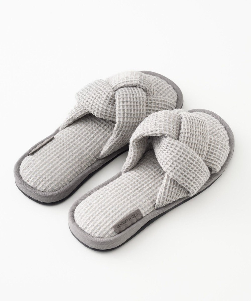 LOOM&SPOOL ワッフルスリッパ 