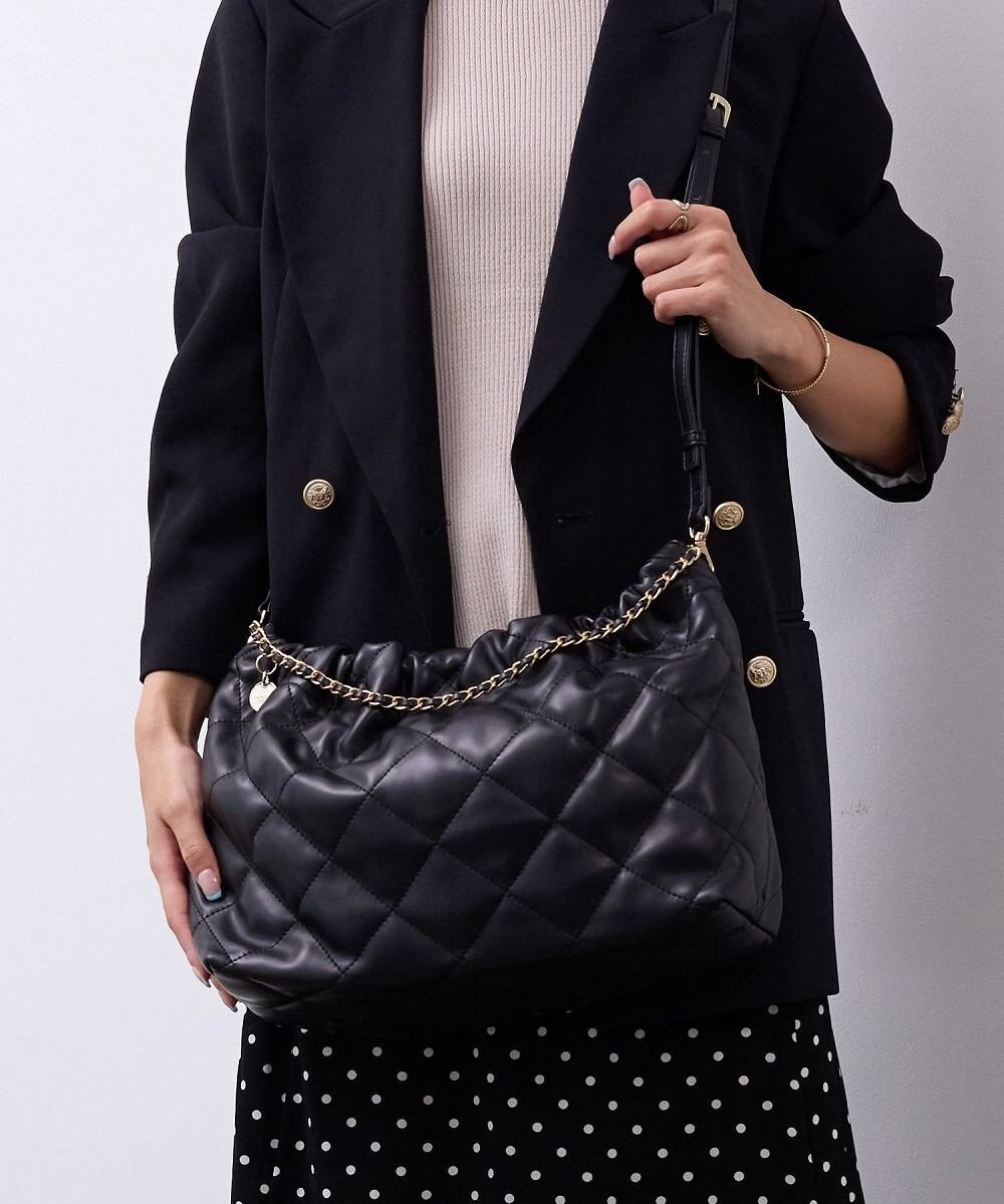 TOPKAPI 【TREASURE TOPKAPI】フェイクレザー キルティング チェーン ショルダー バッグ 