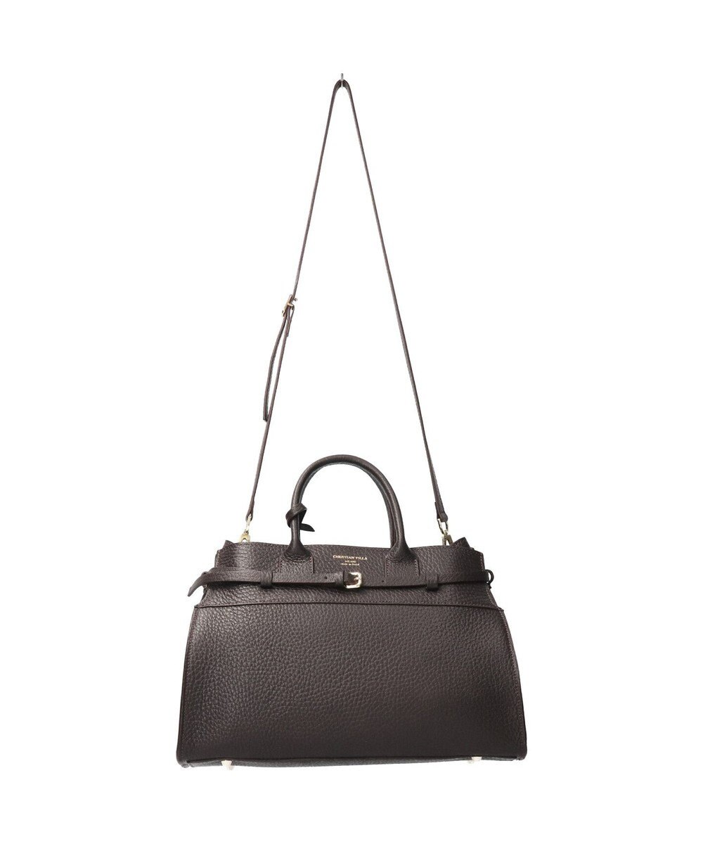 INTER-CHAUSSURES 【CHRISTIAN VILLA】レザーハンドバッグ 