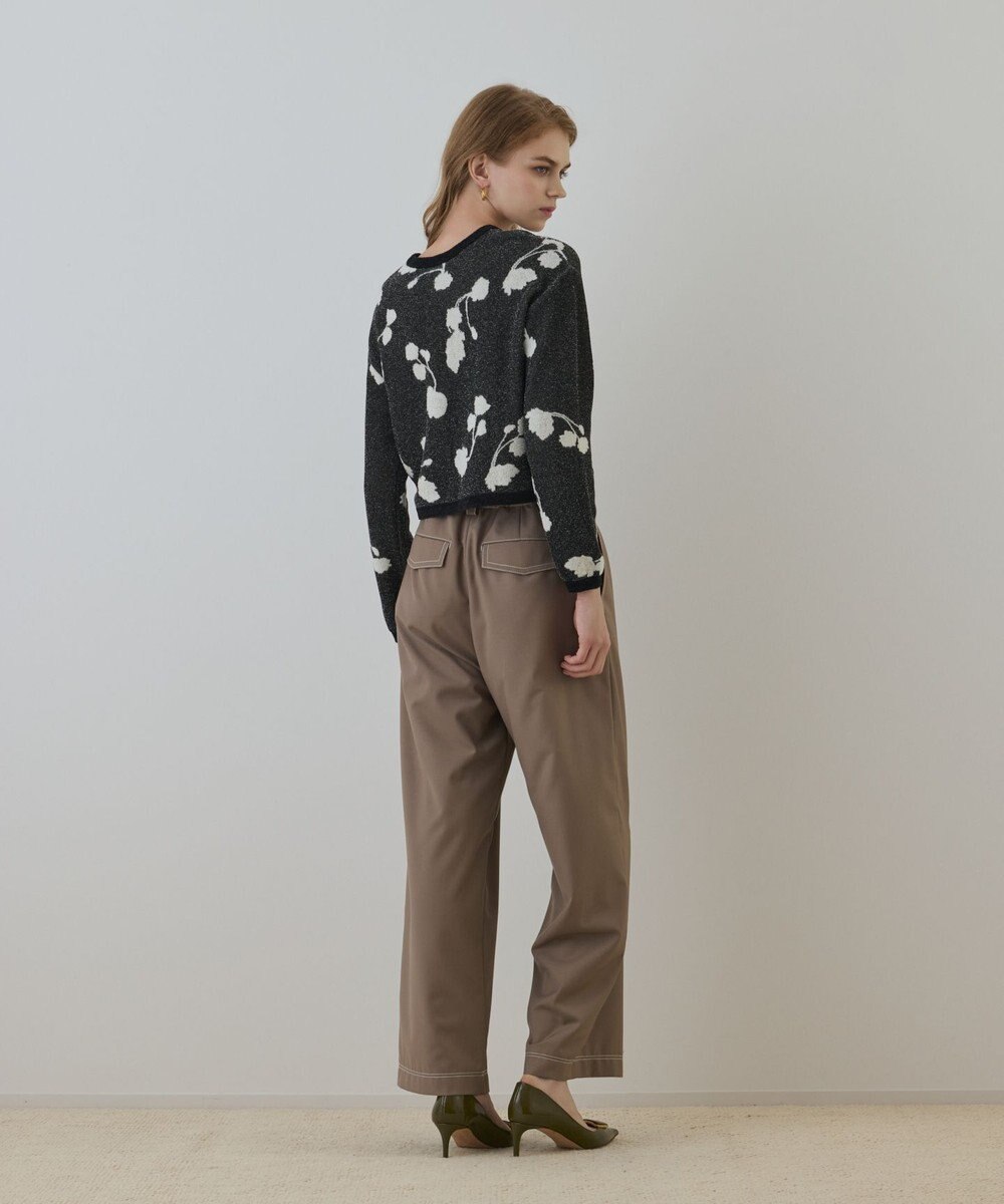 GRACE CONTINENTAL フクレジャガードニットカーディガン 