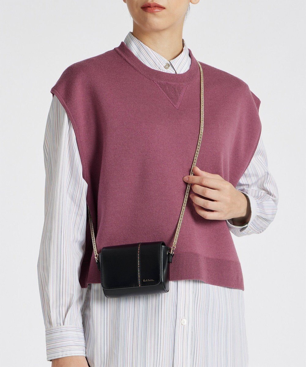 Paul Smith シグネチャーストライプ インバーテッド チェーンポーチ 