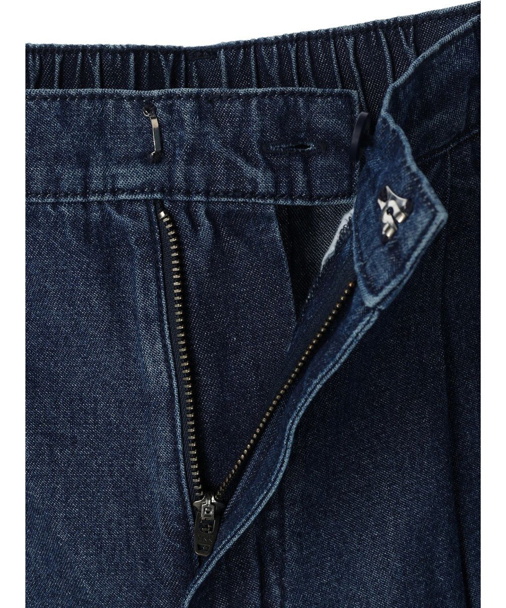 Green Parks ストレートタックデニムパンツ 