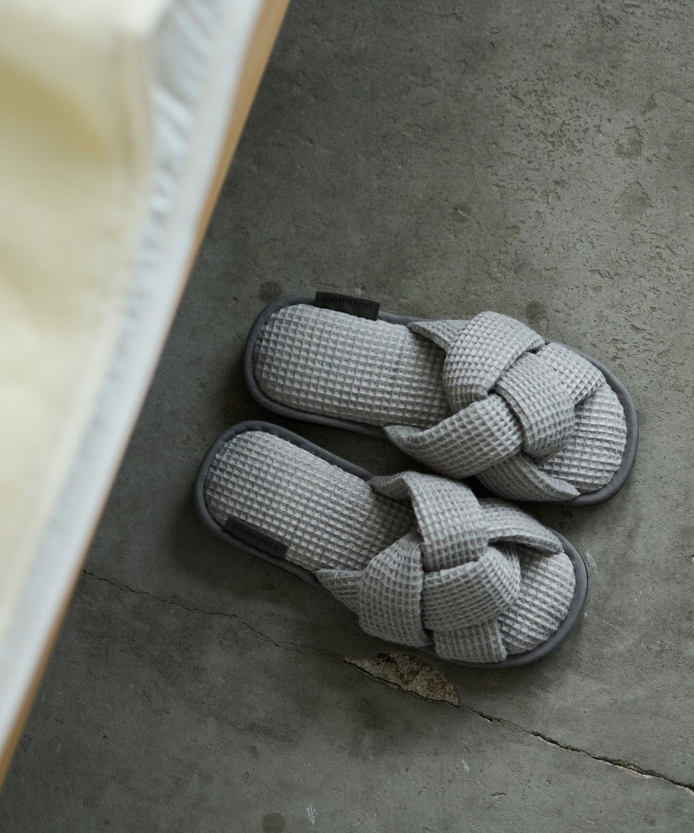 LOOM&SPOOL ワッフルスリッパ 
