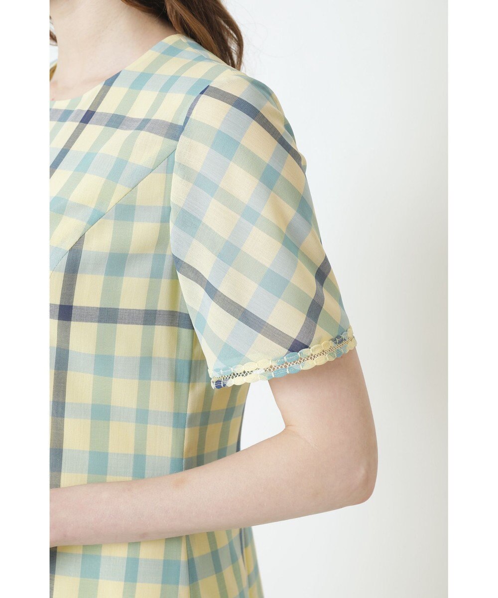 DAKS ウールボイルチェックワンピース 