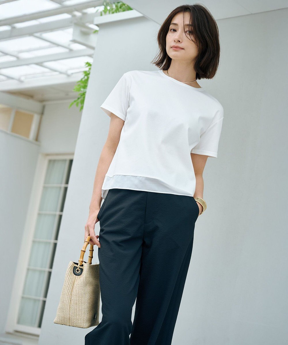 J.PRESS LADIES 【2way】 バンブー カゴ バッグ 