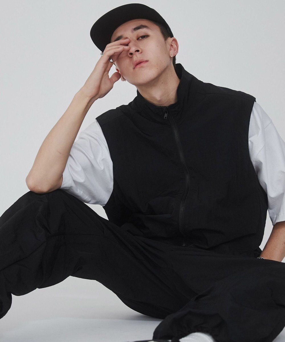 WEGO 【ウエストゴム/撥水/洗濯機可】ナイロンイージーパンツ 