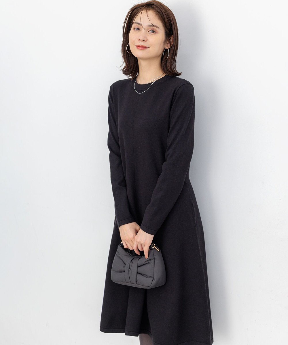 組曲 L シックフレアニットワンピース 