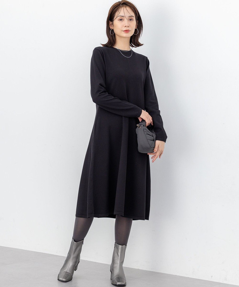 組曲 L シックフレアニットワンピース 