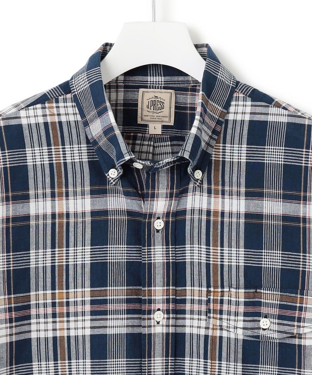 J.PRESS MEN インディアンマドラスチェック シャツ 