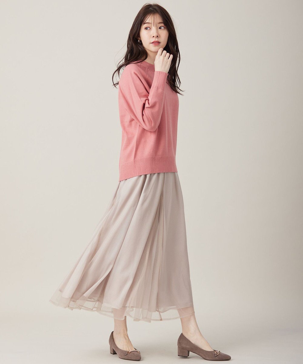 ANY SIS S 【CICA加工】ケーブルリブ ニット 