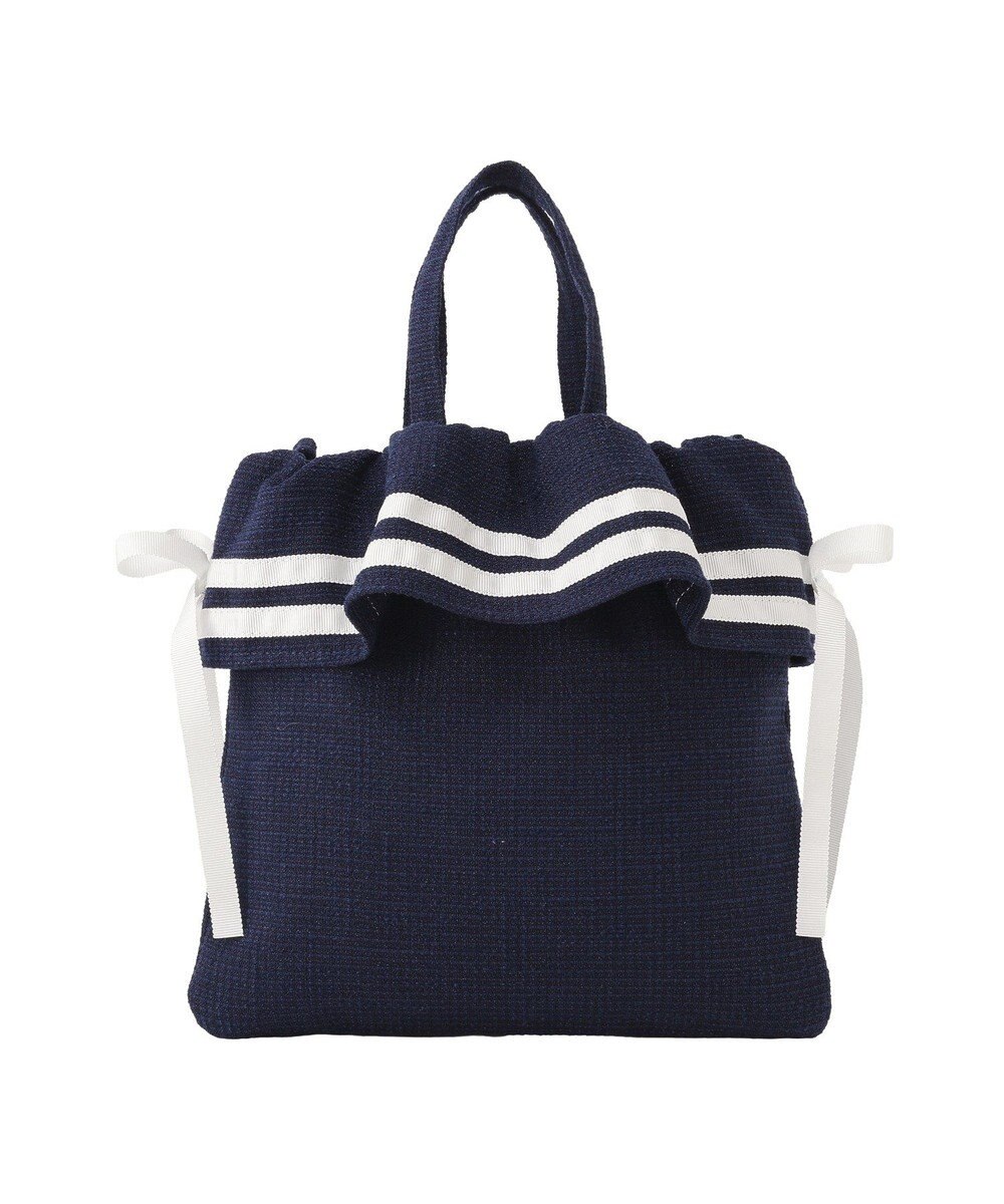 Maison de FLEUR マリンダブルリボン２Ｗａｙトートバッグ 
