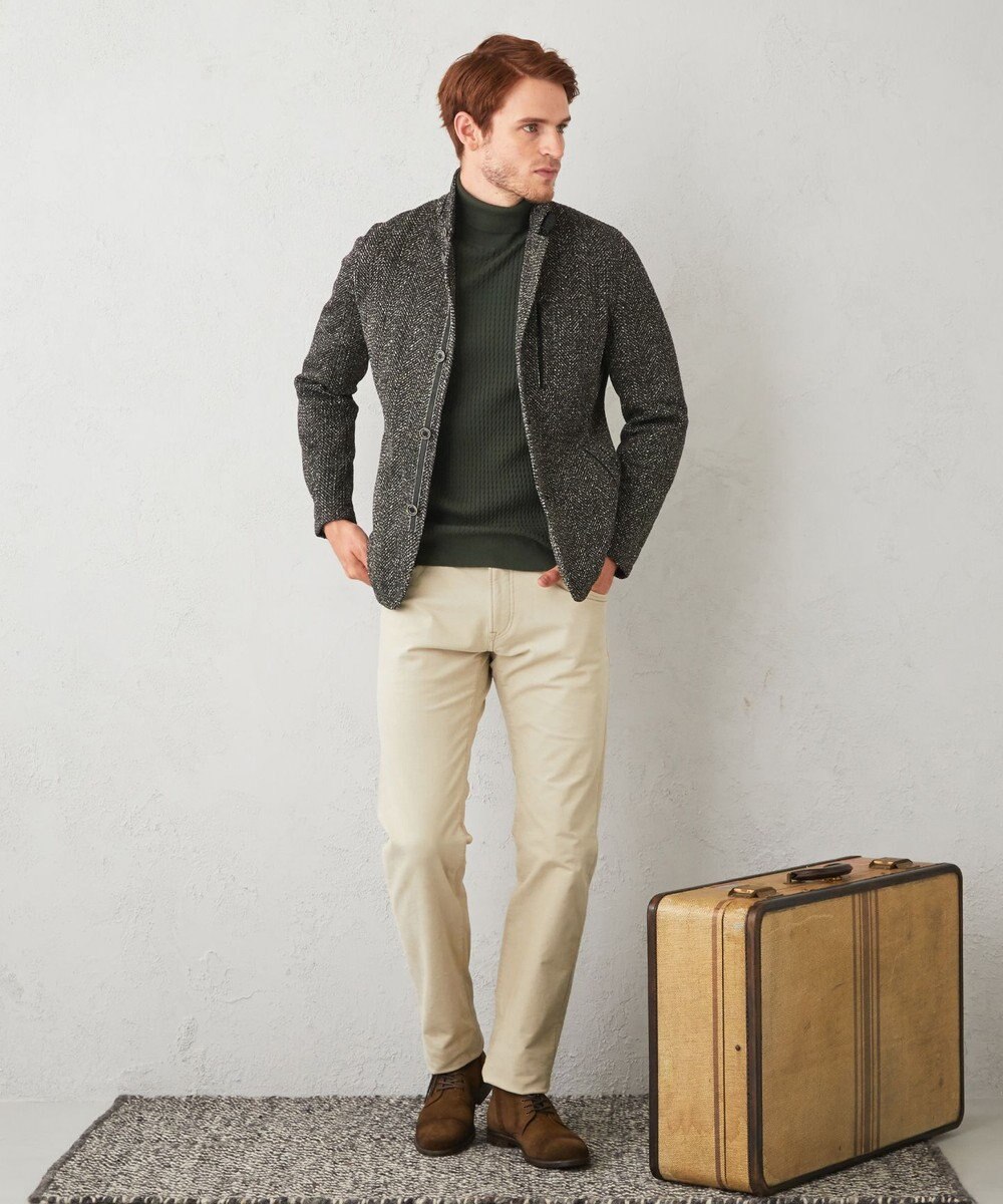 JOSEPH ABBOUD 【キングサイズ・洗える】ツィーディーフリース ブルゾン 