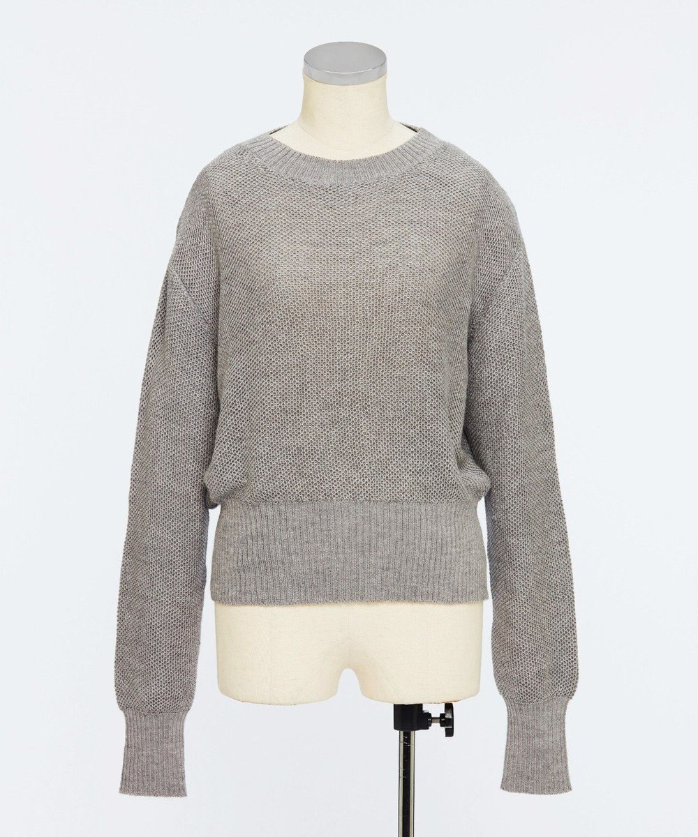 TOQUE 〈大草直子さんアドバイザー〉ベビーアルパカ×シルクハニカムニットトップス 