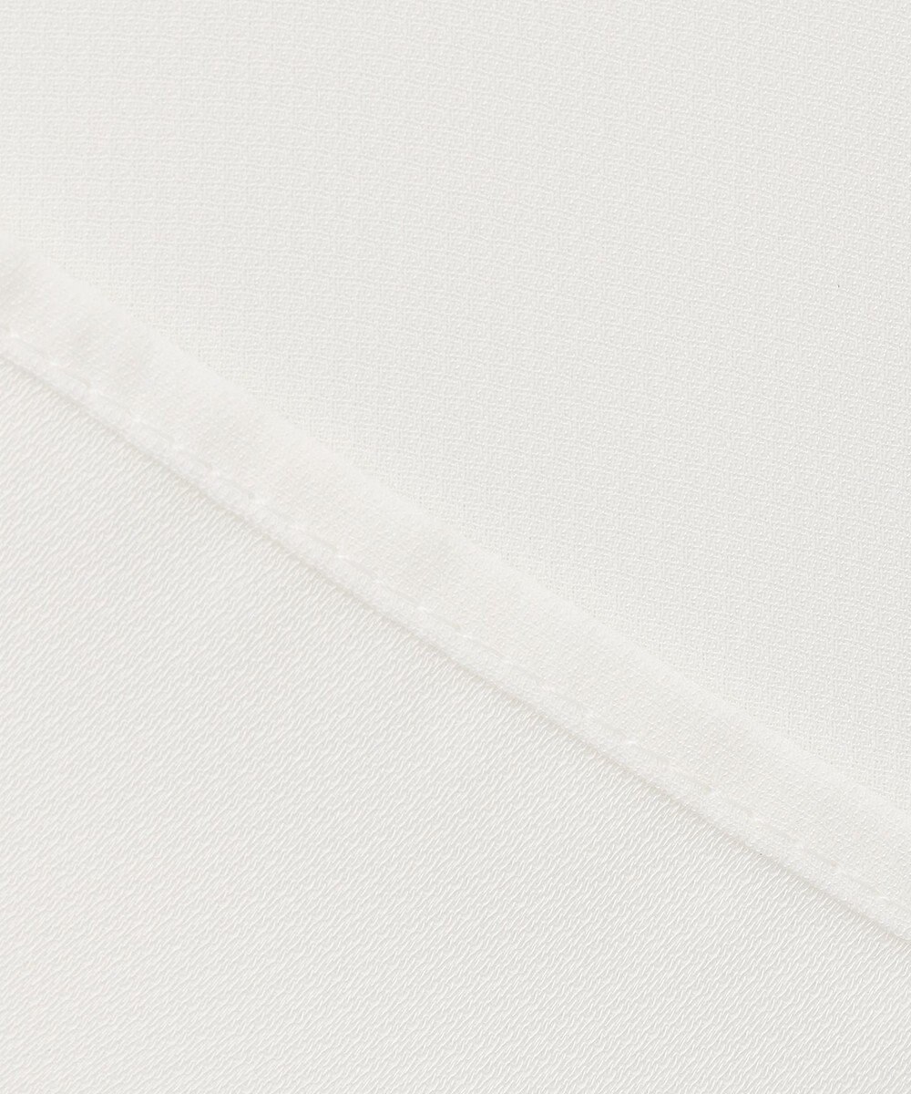 ICB 【洗える】BackSatinAmunzen 5分袖スカーフタイブラウス 