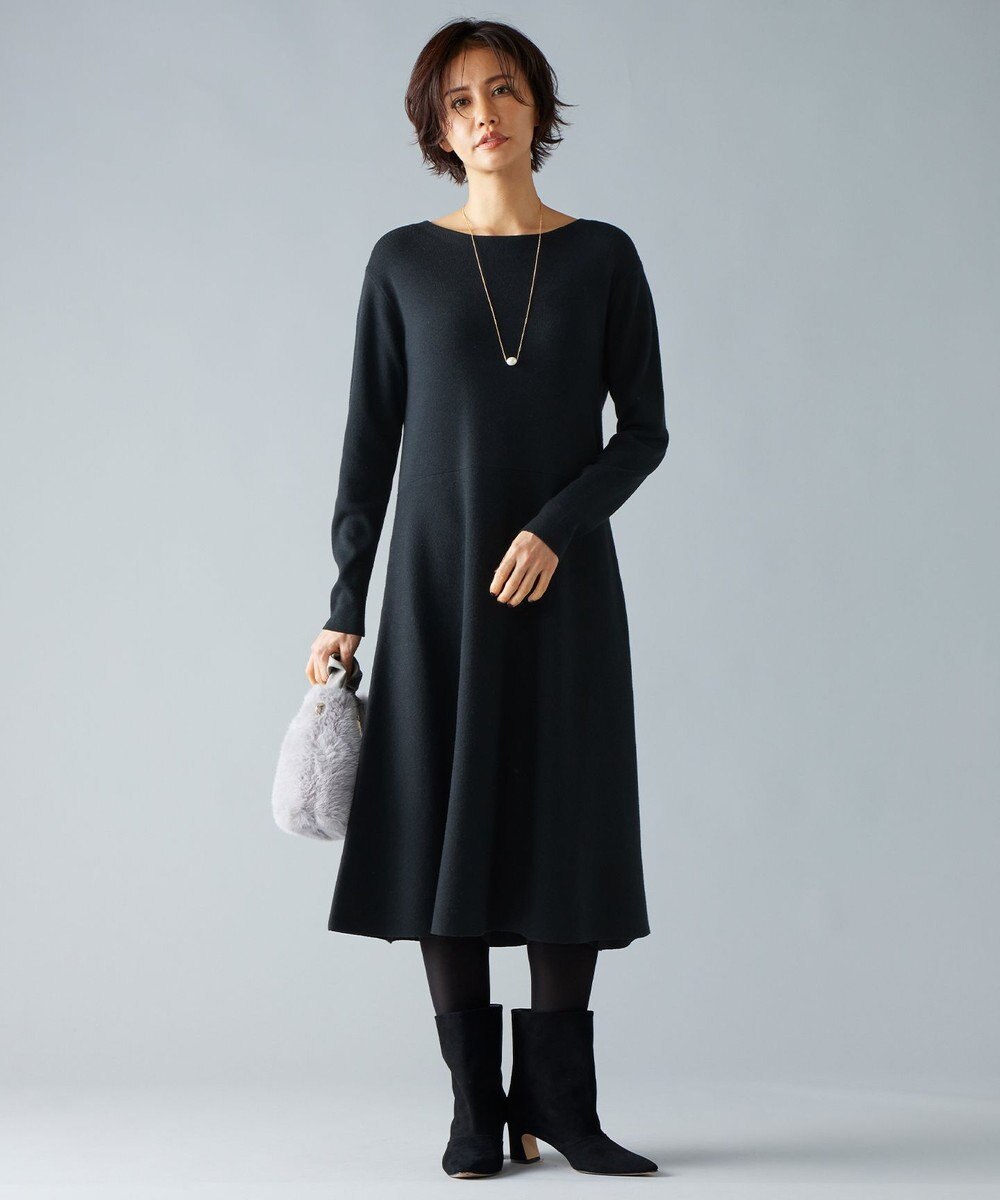 自由区 S 【セットアップ対応】ヴィスコースウールニット ワンピース 