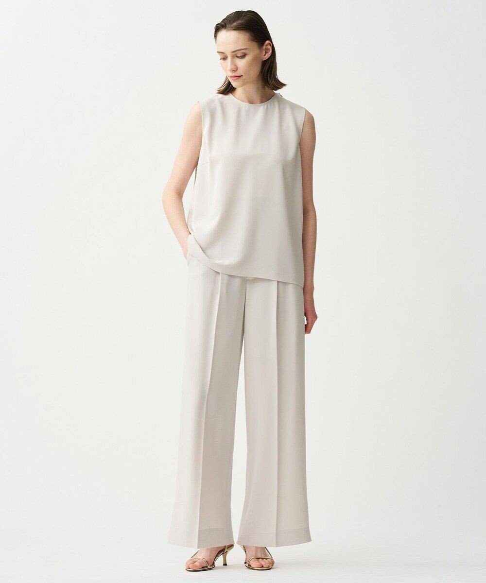 uncrave クールタッチツイル スリットブラウス 