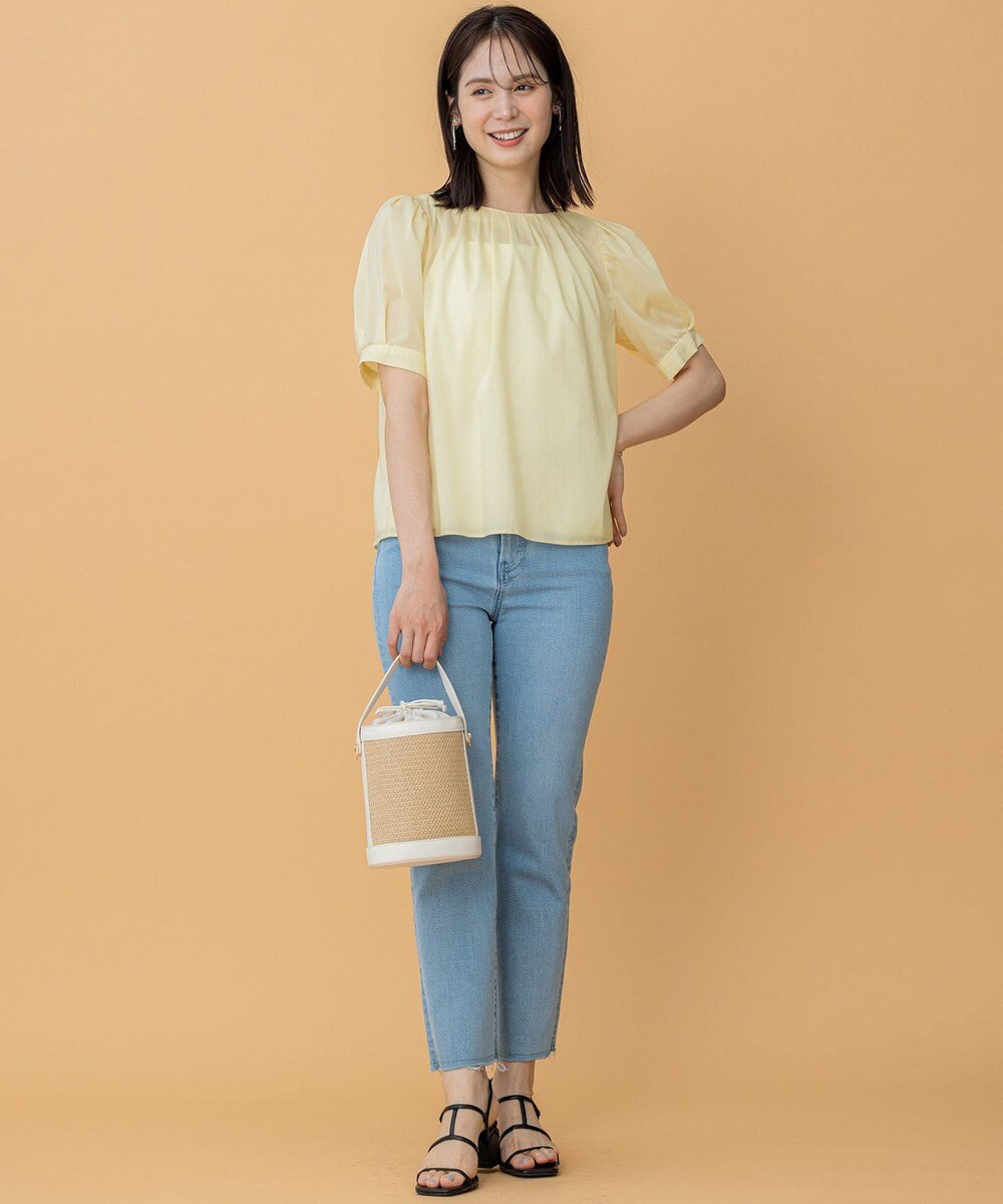 組曲 L ソフトローンパフスリーブ ブラウス 