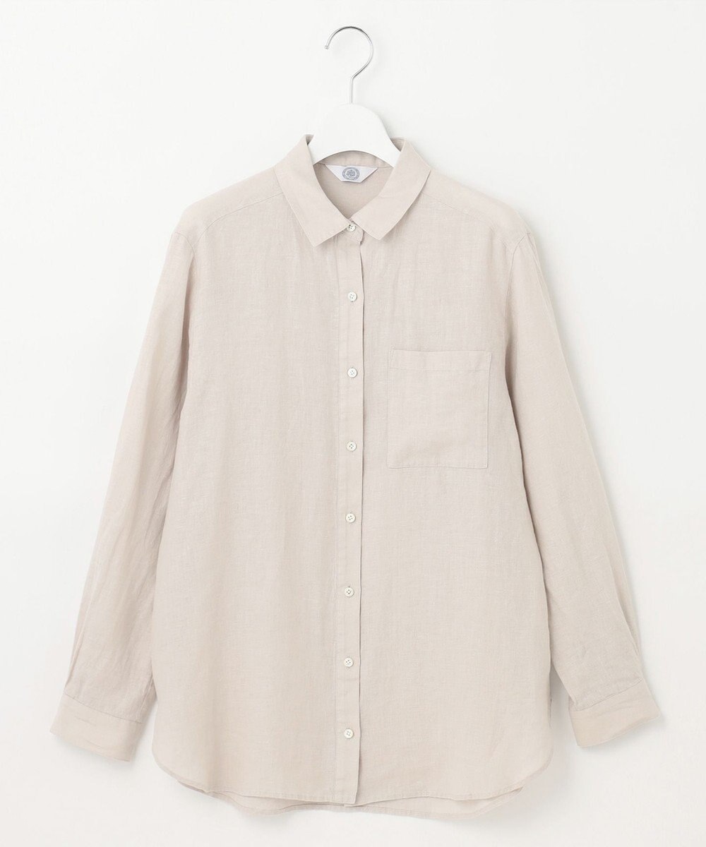 J.PRESS LADIES 【洗える】リネン シャツ 