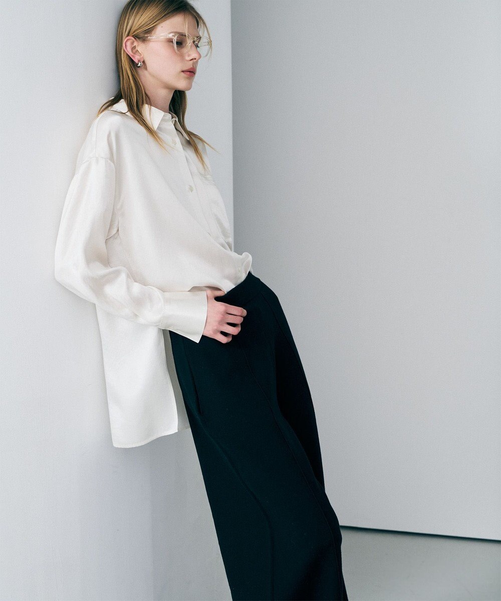 uncrave アセテートヴィンテージサテン ミドルシャツ 