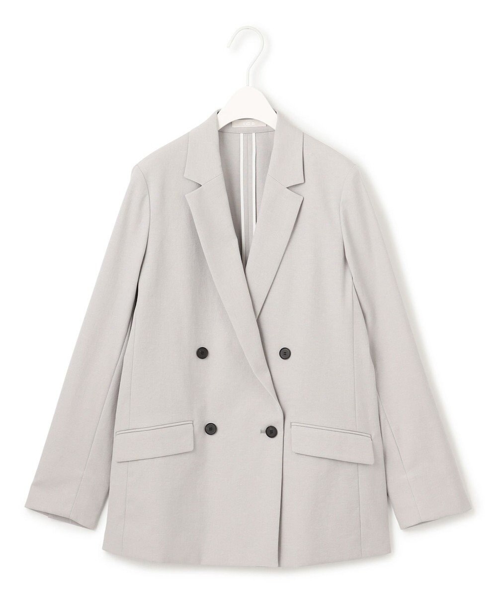 ICB 【接触冷感・UVケア・撥水・洗える】LooseWeave ダブルブレストジャケット 