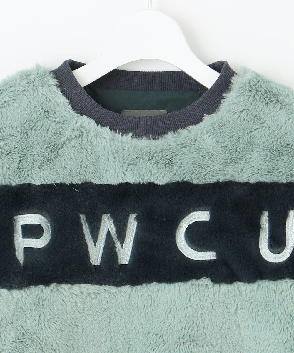 PW CIRCULUS 【ふわもこあったか/防寒/裏地付】【WOMEN】ボーダーフェイクファープルオーバー 