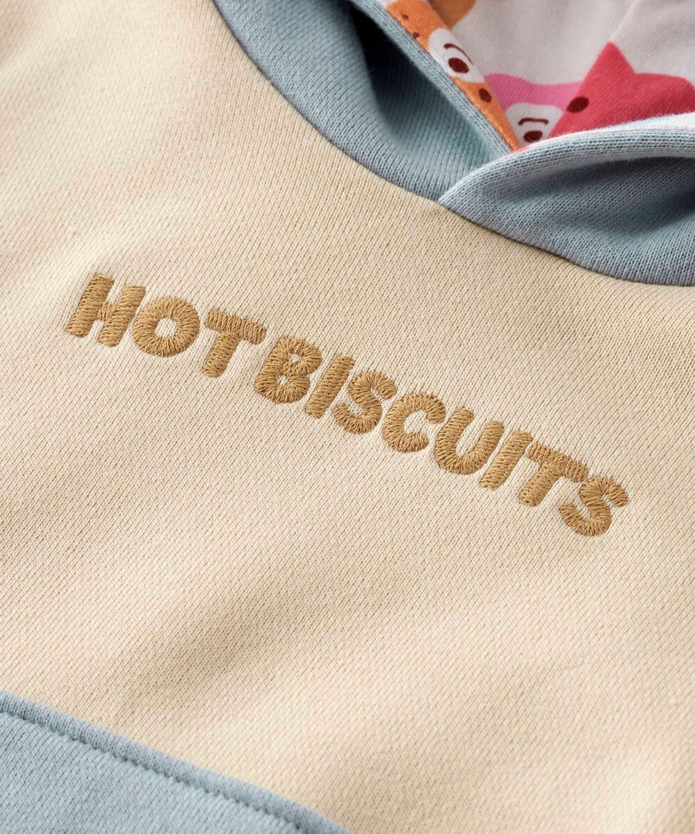 MIKI HOUSE HOT BISCUITS 【80-120cm】【NEW Color Series】裏毛パイル素材 パステルカラー フーディワンピース 